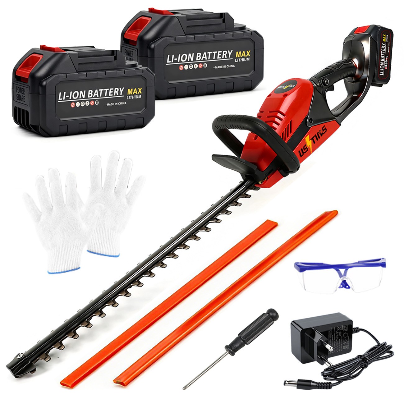 우스틴스 충전식 전정기 무선 헤지 트리머 전동 전기 충전 예초기 커터 가지치기, 1세트 136,980원