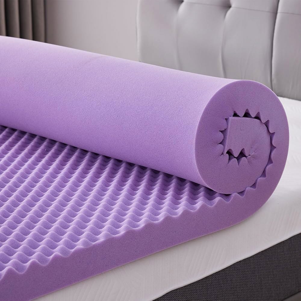 SINW K 2인치 에그 상자 메모리 매트리스 토퍼 트윈 사이즈 허리 를 위한 부드러운 패드 침대 Certi R US 65,300원