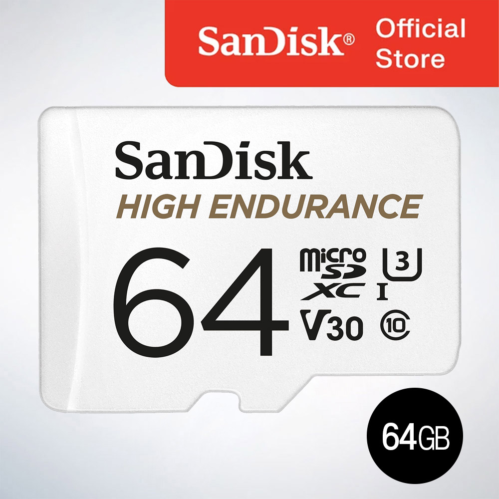 샌디스크 마이크로 SD 카드 SDXC High Endurance 하이엔듀런스 블랙박스 CCTV 전용 QQNR 64GB 37,510원