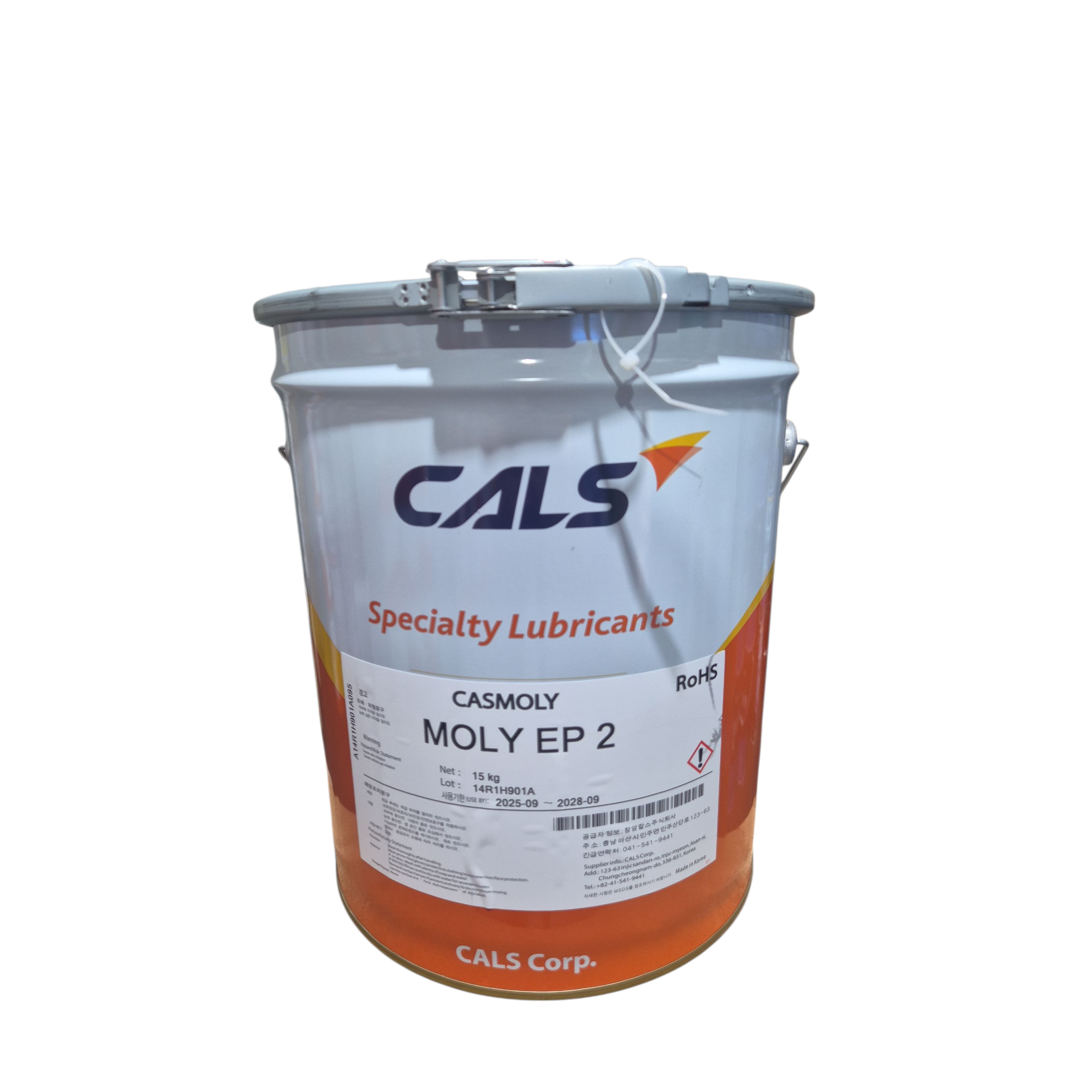 CALS MOLY EP2 고온,고하중용 흑연그리스 검정그리스 구리스 15kg 말통 199,000원