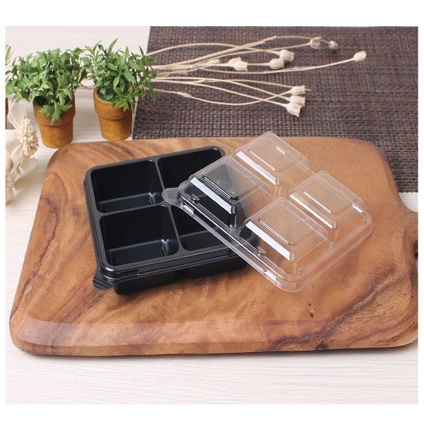 일회용 샐러드 반찬 용기 AJ 반찬용기 정사각 4찬 900세트, 1개, 단품 126,500원