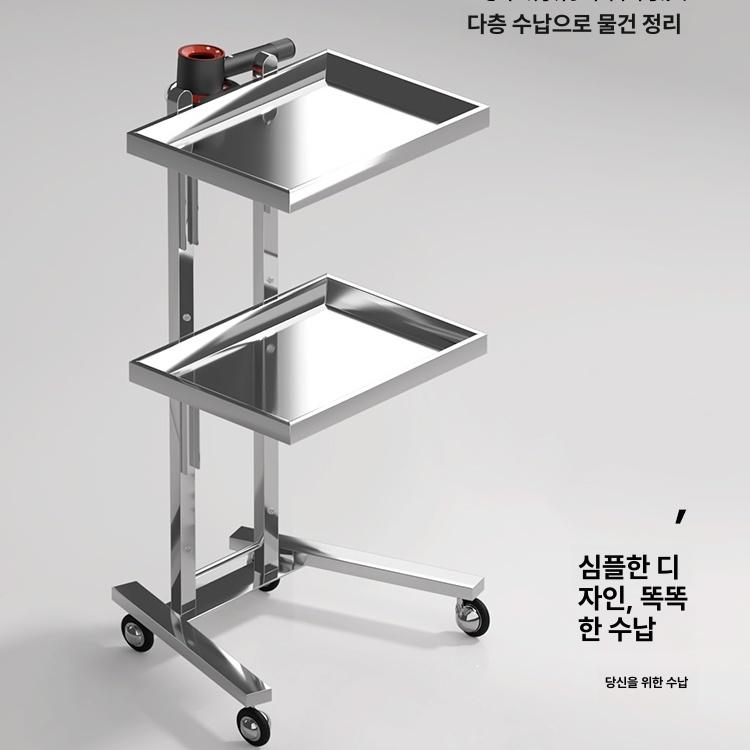 미용트롤리 피부관리실웨건 2단 츄레이 미용 도구 헤어샵 플레이트 왜건 병원 미용실 89,600원