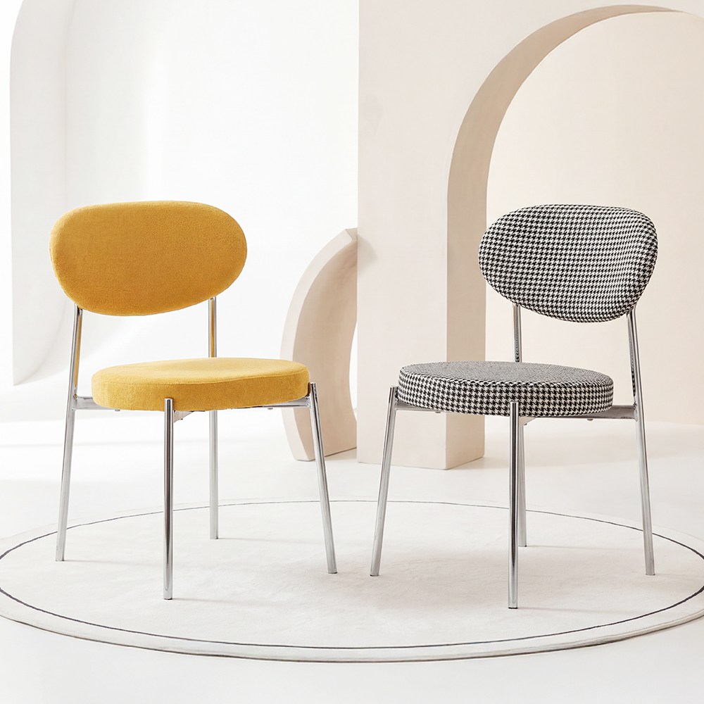 듀이 크롬 체어 인테리어 디자인 카페 주방 식탁 의자 60,000원