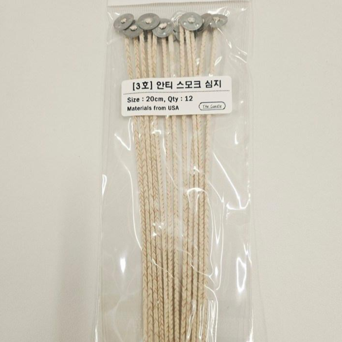 [캔들메이드]스모크리스 캔들심지 20cm 12p 3호(종이컵,5oz사이즈), 1개, 현재가 3,500원