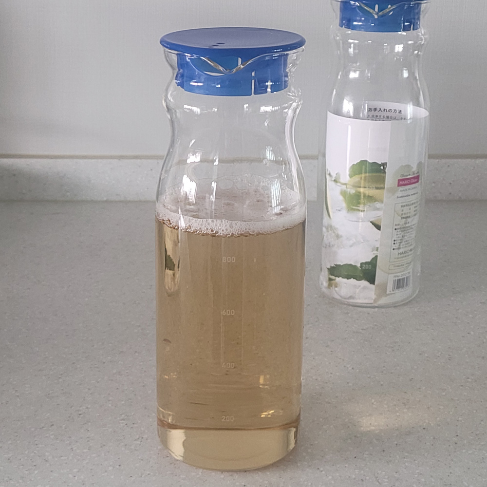 하리오 내열유리 물병/냉장고 물병/1p/2p/식탁물병/다용도물병/워터저그/보틀/투명유리, 1개 6,900원