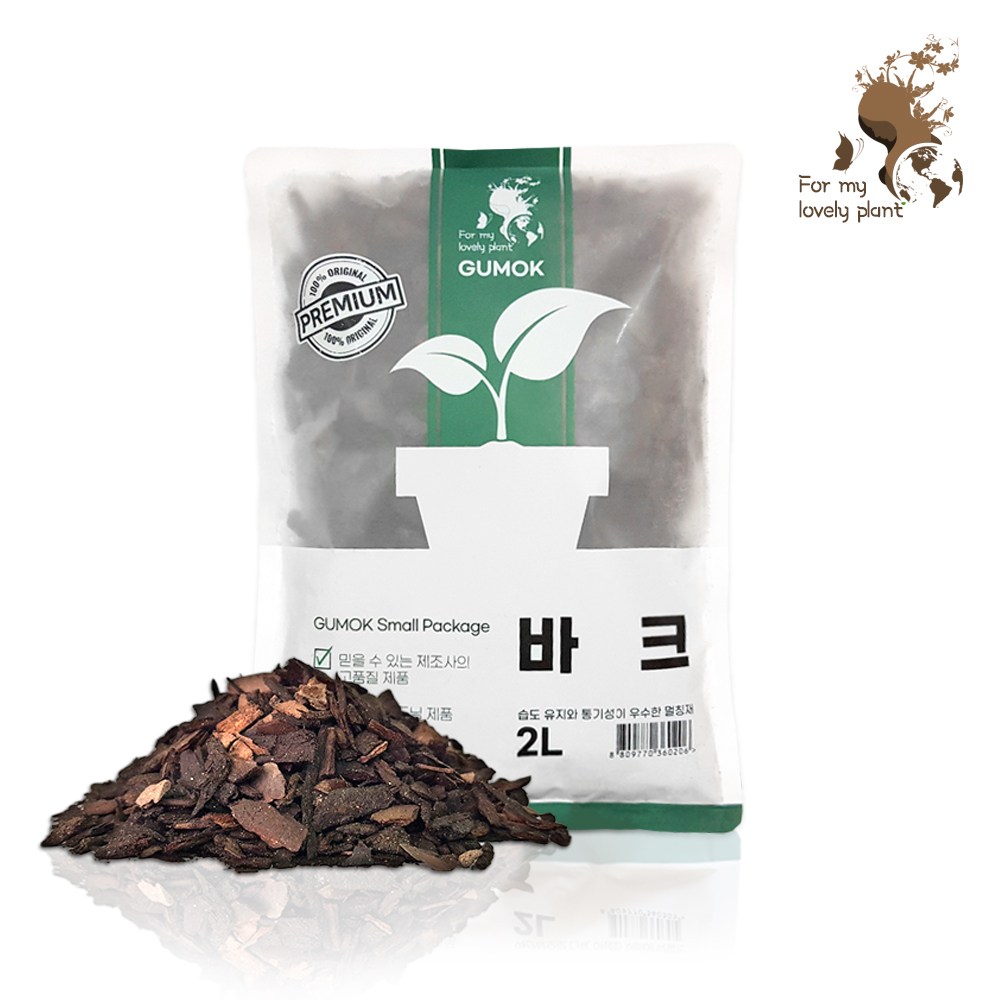 거목산업사 바크 2L 소포장 소나무 나무껍질 우드칩 거름 멀칭 동양란 서양란 인테리어 2,990원
