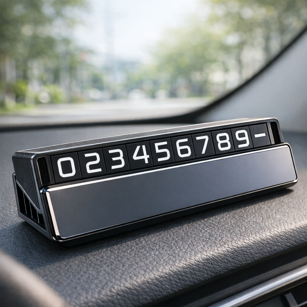 로에비스 번호 숨김 임시주차 연락처 차량용 주차번호판, 1개, 블랙 5,100원