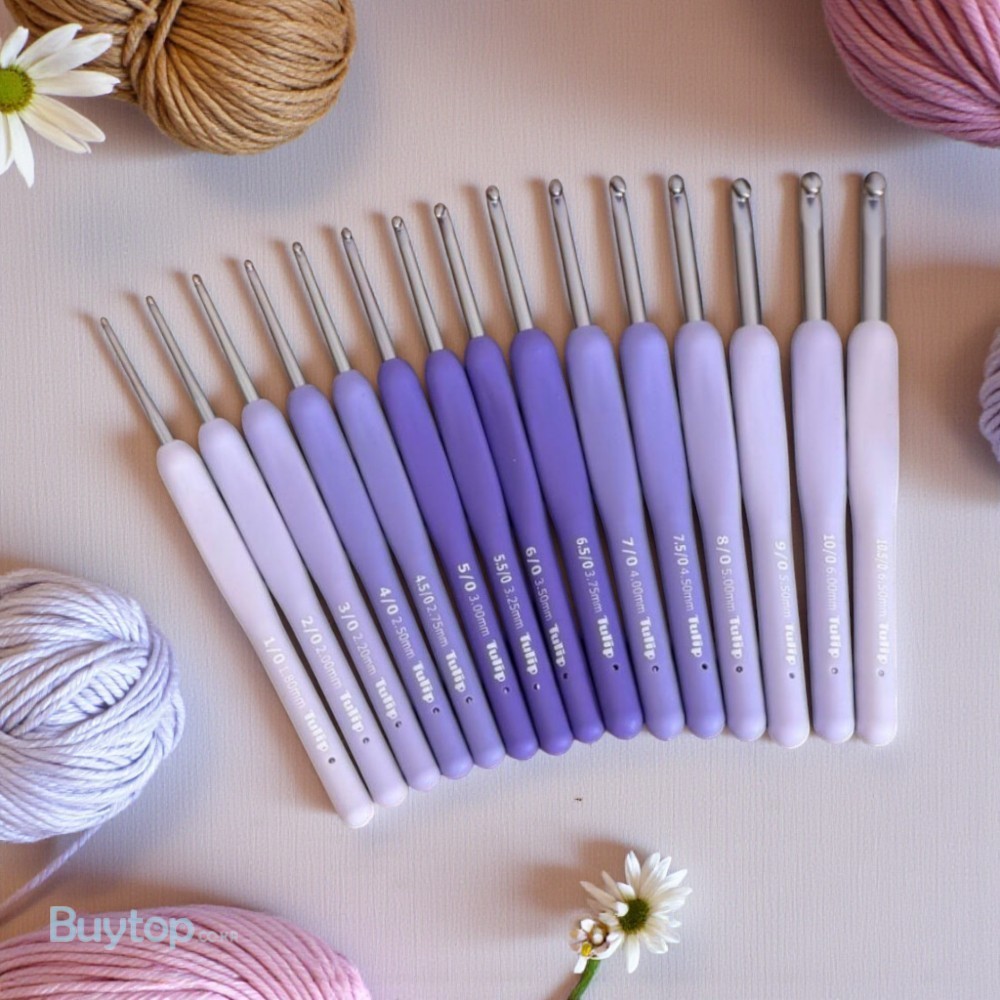 일본 튤립 코바늘 단품 에티모 무라사키 라벤더 모사용 20,800원