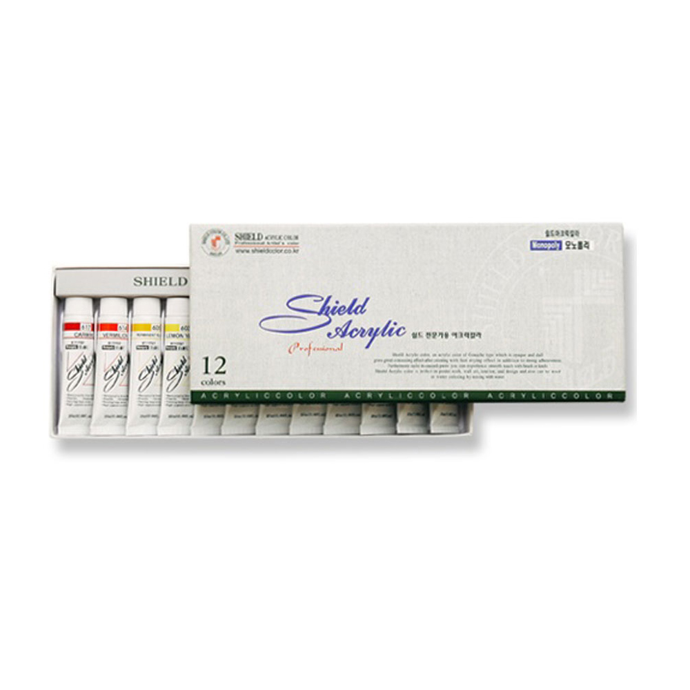 쉴드 모노폴리 아크릴물감 20ml x12색 12,900원