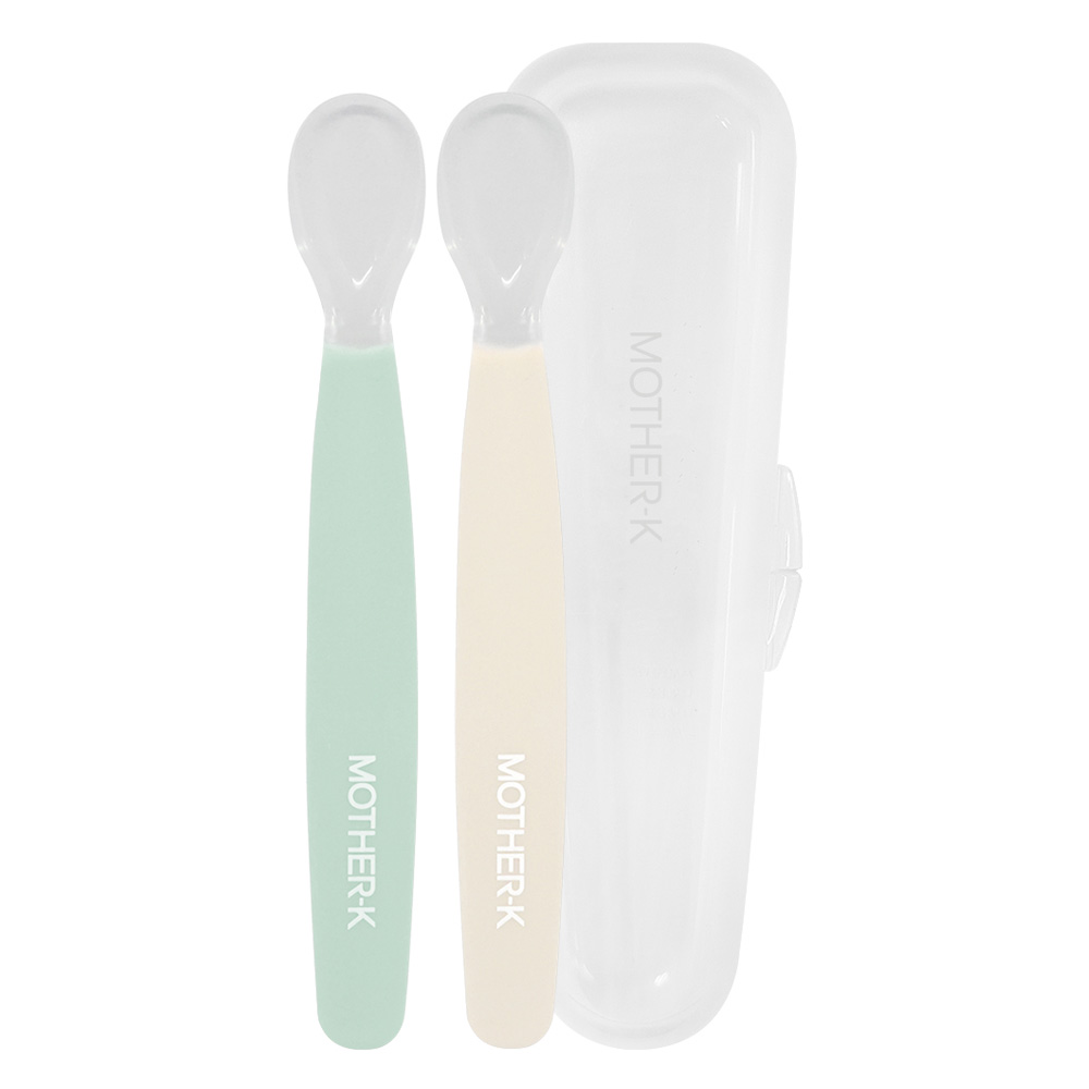 마더케이 허그 이유식 처음 스푼, 혼합 색상, 스푼 2p + 케이스, 1세트 11,000원