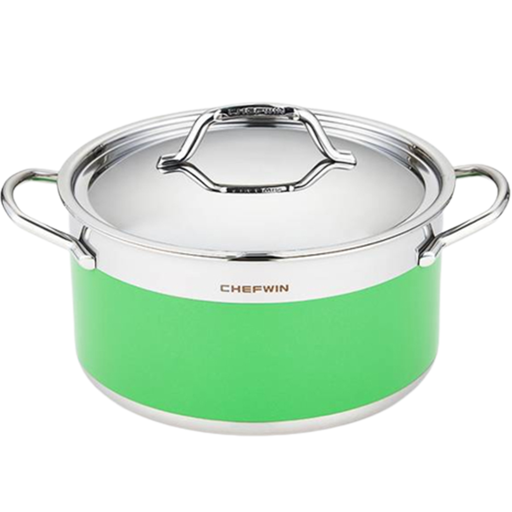 쉐프윈 인덕션 304STS 통5중 컬러 양수냄비 129,000원