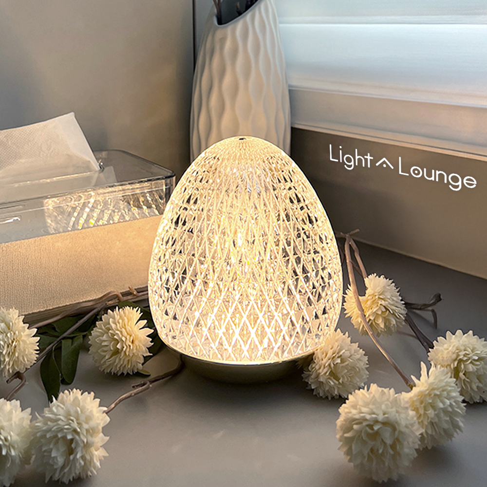크리스탈 에그 무드등 LED 무선 포터블 감성무드등 스탠드 아이방조명 테이블램프 43,800원