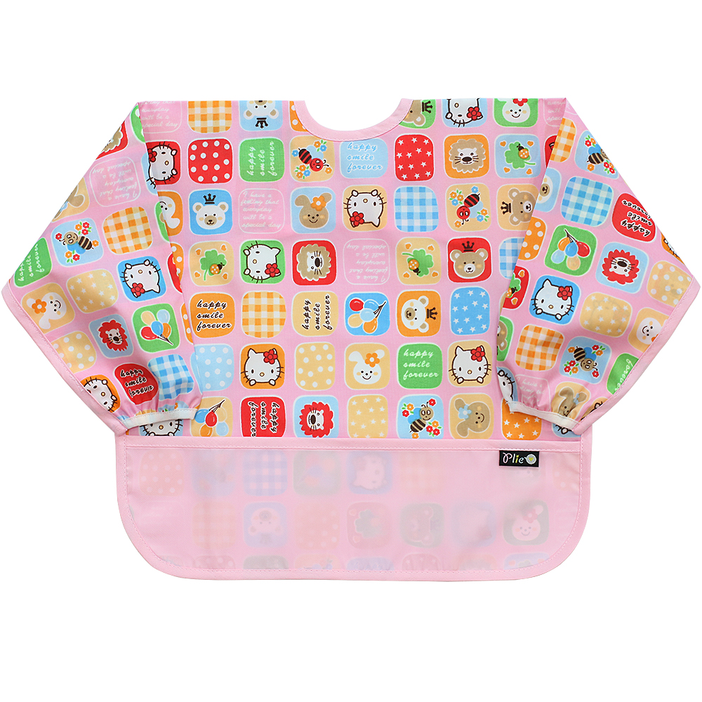 플리에 배색 방수 긴팔턱받이 11,900원