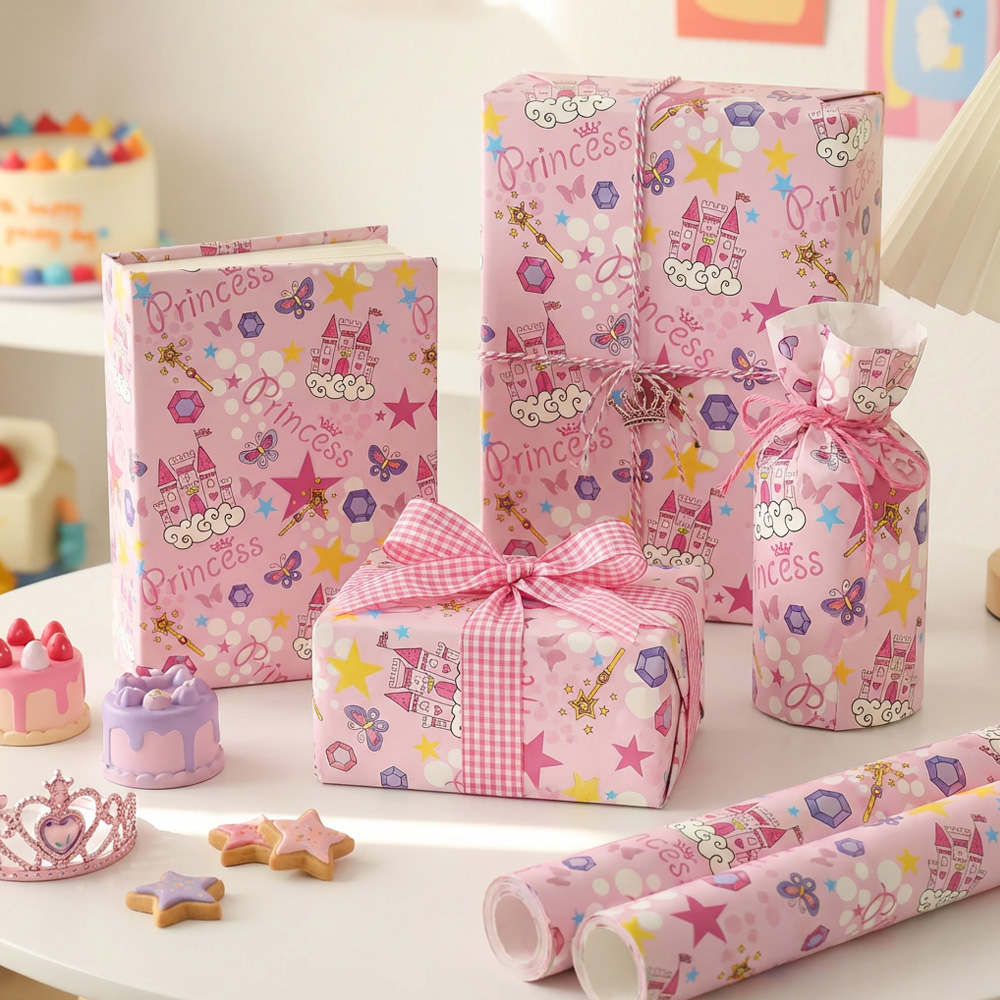 리드홈 생일선물 롤 포장지 70 x 100 cm 3p + 양면 테이프 세트, 01 버터플라이, 1세트 5,900원