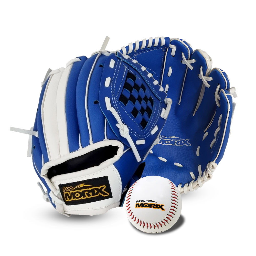 프로모릭스 야구글러브 블루화이트 (왼손/오른손잡이)1p+야구공 1p 어린이 초등 성인 21,900원