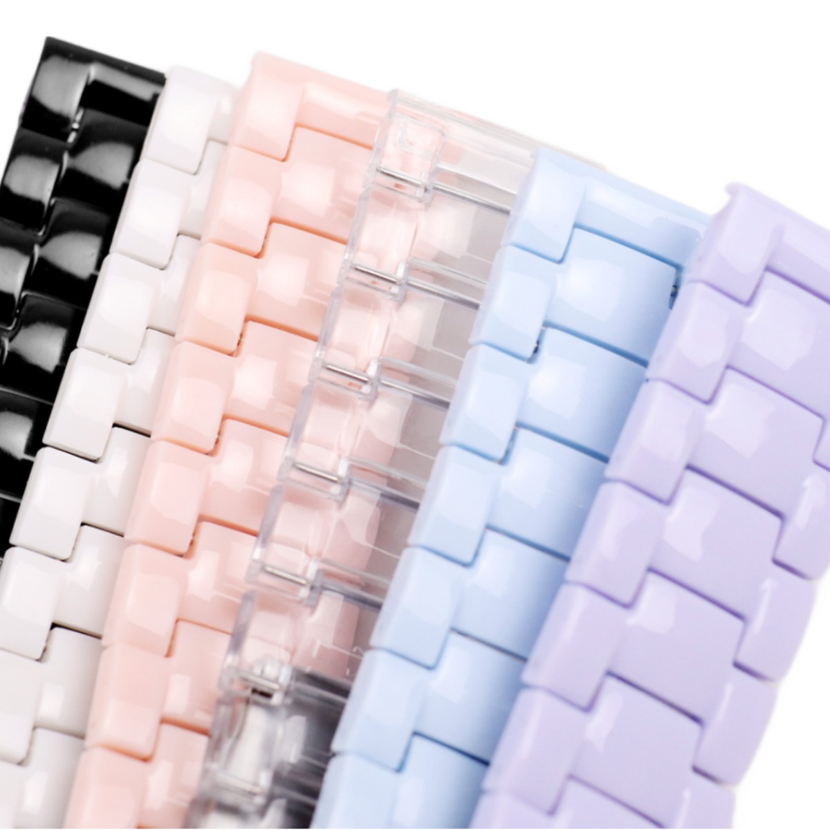 오르몽트 갤럭시워치7 6 5 4 3 캔디 스트랩 파스텔 마카롱 밴드 프로 액티브 20mm 시계줄, 투명 10,020원