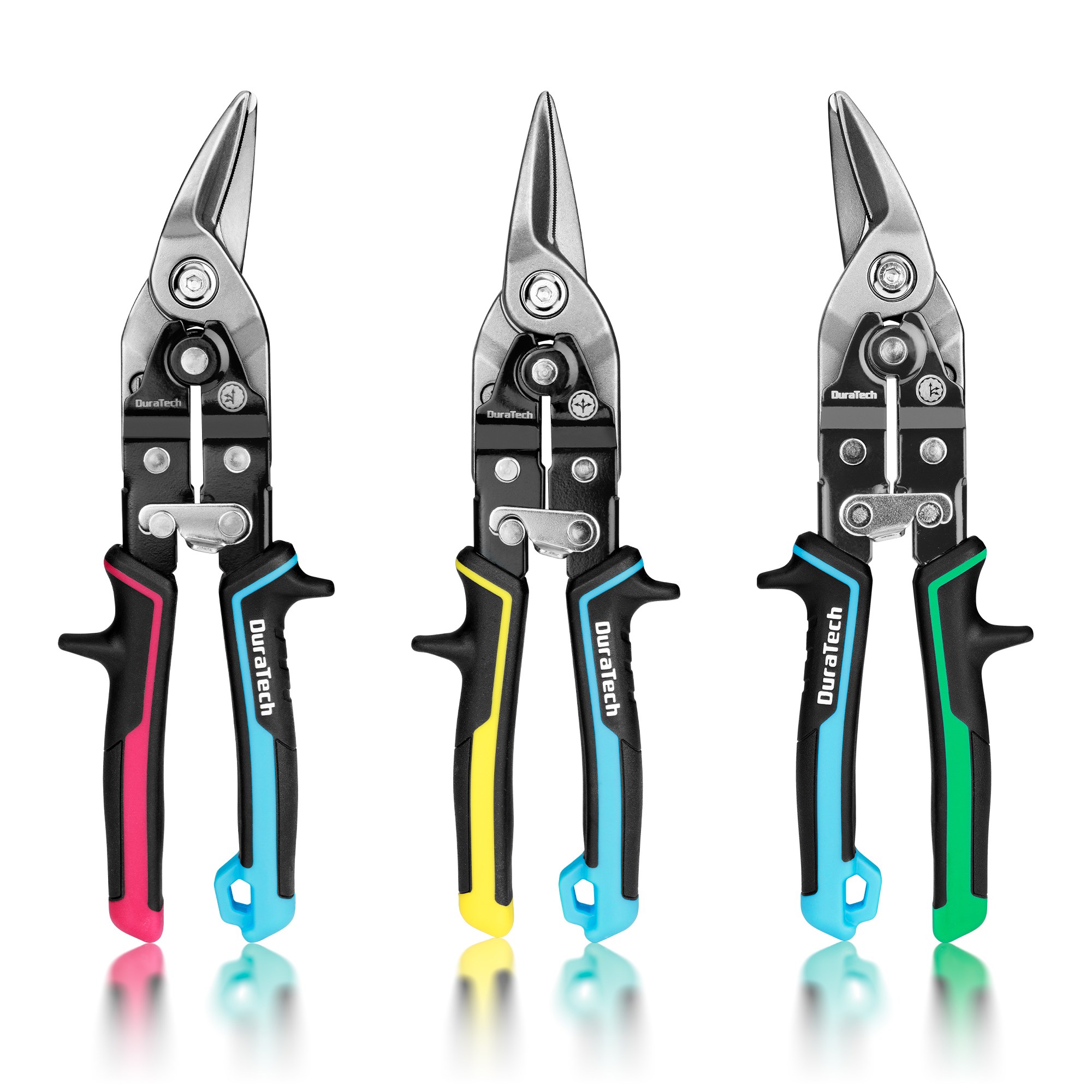 DuraTech 3PC 함석가위 항공 철판 가위 롱 양철가위 직선형 클래식 세트 다용도 가정용 휴대용 알루미늄 구리 금속 와이어 철판 두꺼운 판지 PVC 커트가능, 1세트, CR-V STEEL 26,990원