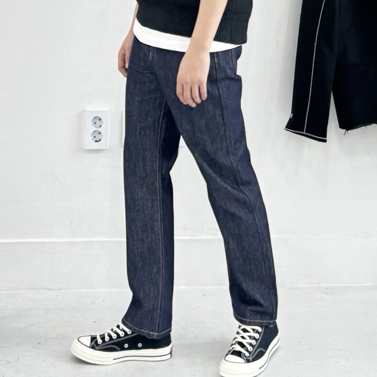 다이나믹피플 논페이드 생지 스트레이트 데님 청바지, 현재가 29,900원