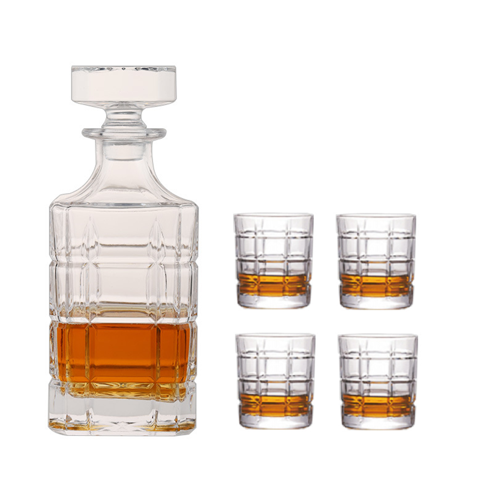 큐앤씨 럭셔리 크리스탈 위스키 디켄터 +잔 4p 세트, 1개, 750ml 31,900원