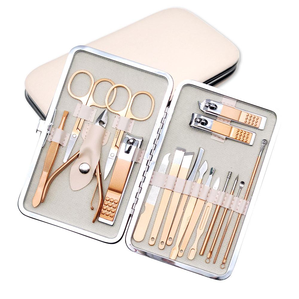 맨발미인 손톱깎이 18종세트 네일케어 내성발톱, 1세트, 골드 11,910원