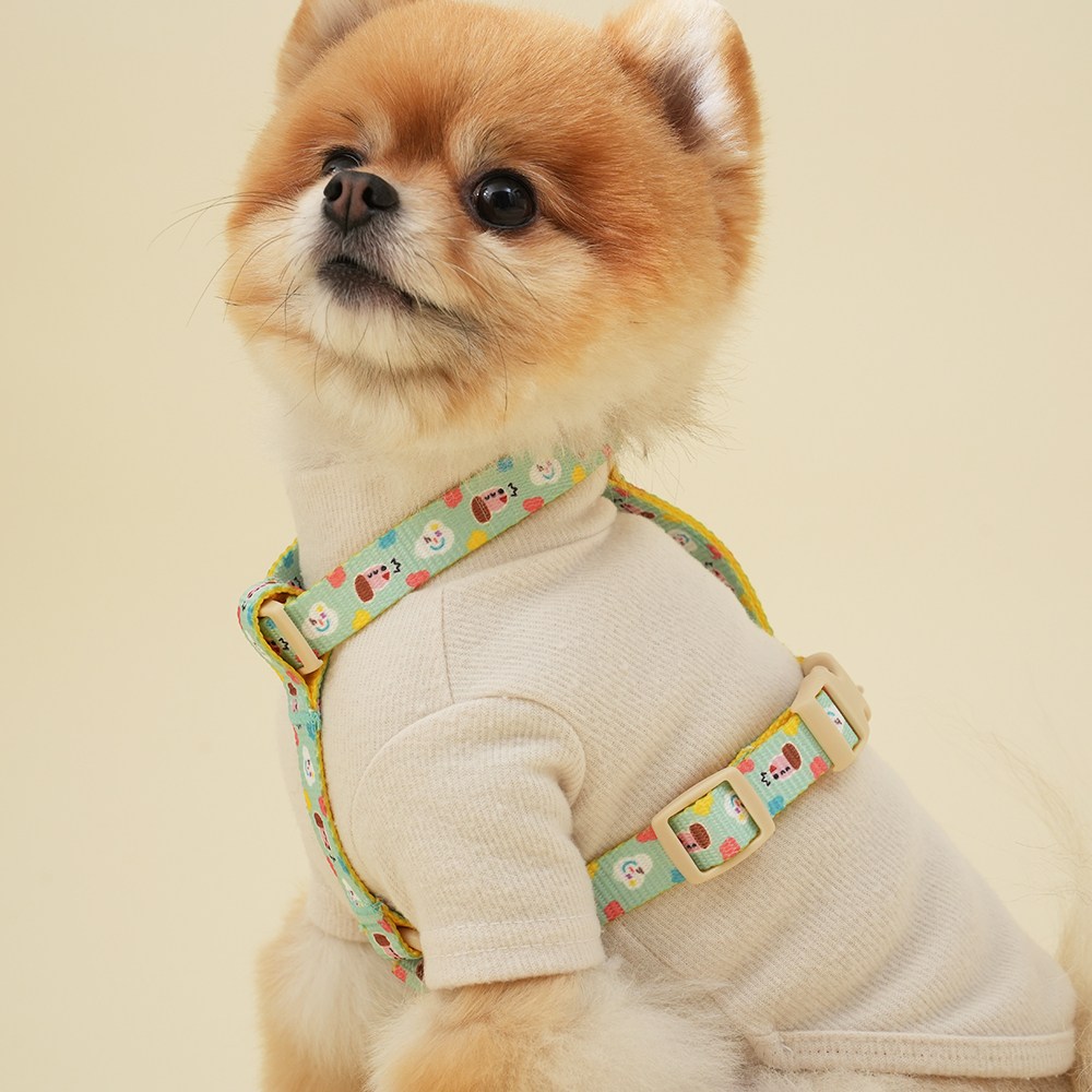 힛찌 초경량 패턴 강아지 H형하네스 부드러운 초소형견 소형견 중형견 하네스 24,900원