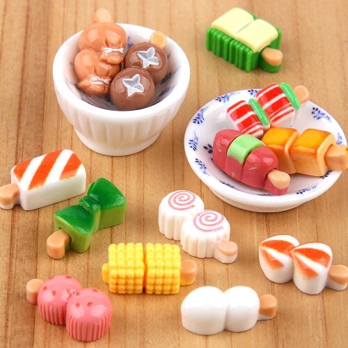 13개입 레진 아트 전골 일식 꼬치 파츠, 1개 1,700원