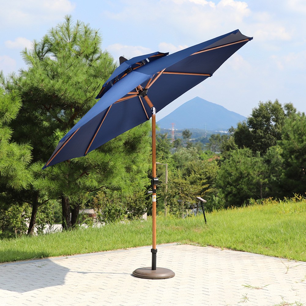 라라 2500 파라솔 썬베이스 16KG 받침대 포함 야외 간이 그늘막 정원 카페 대형 폴딩 117,900원