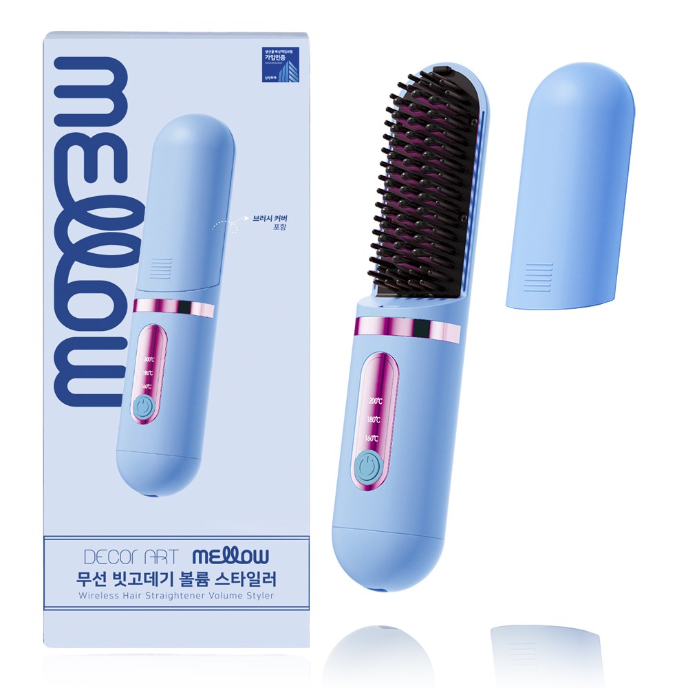 데코아르 멜로우 무선 빗고데기 볼륨 스타일러, 스카이 39,800원