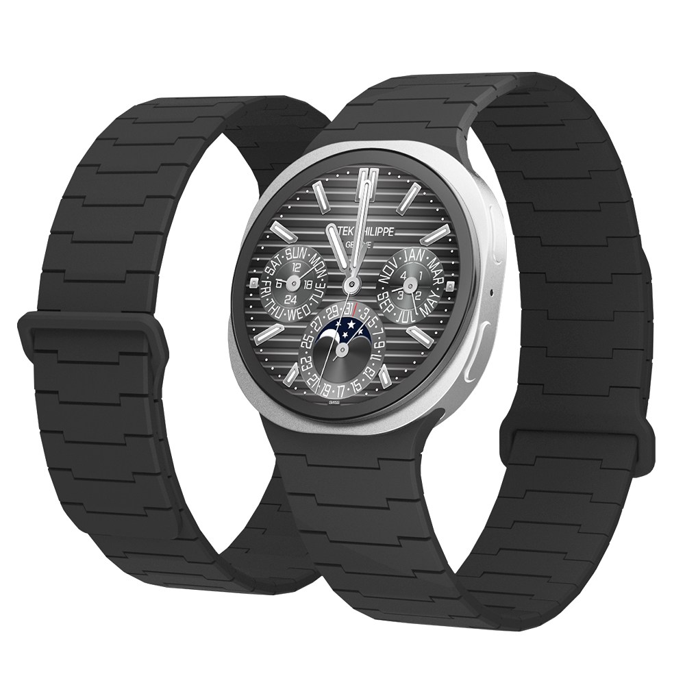 캘릭스 갤럭시워치 호환 실리콘 버클링 마그네틱 스트랩 밴드 시계줄, 차콜블랙, 1개 29,900원