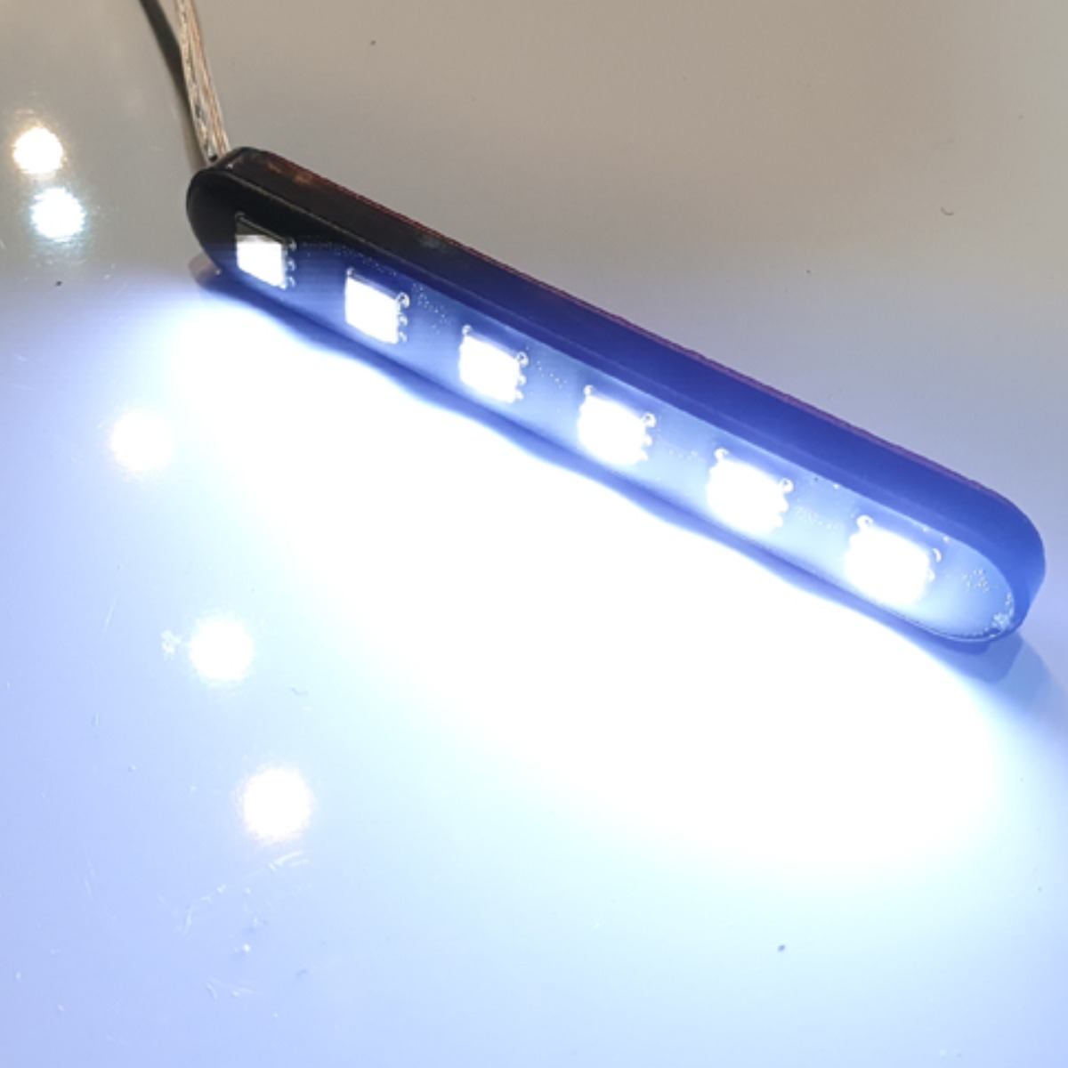 MOXI 자동차 오토바이 12v 5050 6구 싸이키 파박이 스트로브 LED, 흰색, 1개 3,180원