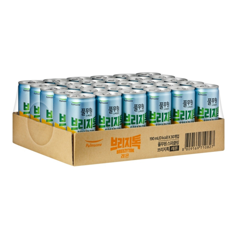 풀무원 스파클링 브리지톡 레몬 190ml 탄산수 톡쏘는 13,900원