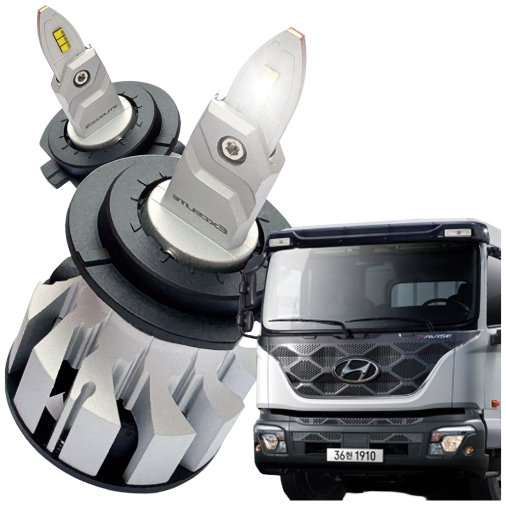 뉴파워트럭 합법 LED 전조등 24V 화물차 트럭 프리마 노부스 구쎈 더쎈 맥쎈 뉴그랜버드 스카니아 아록스 만트럭 볼보 트라고 엑시언트 파비스 뉴파워트럭 메가트럭 슈퍼에어로시티, 2개, H7 135,000원