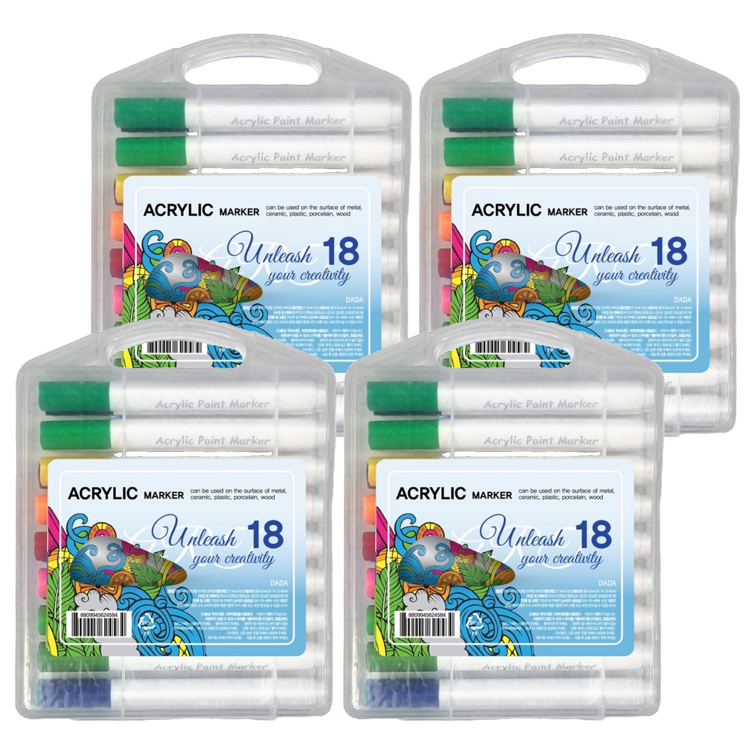 다다 삼각 수성 아크릴 다용도 마카펜 15,850원