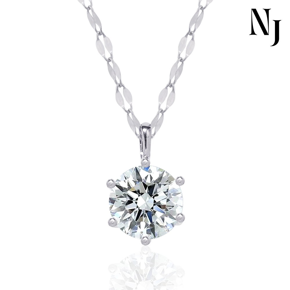 나비체인 모이사나이트 랩다이아 1캐럿 6프롱 목걸이 161,000원