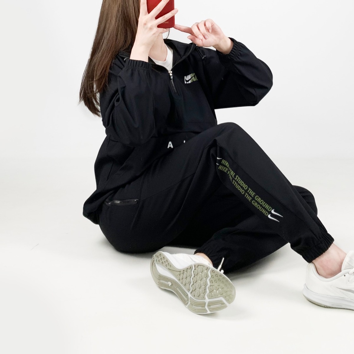 나이키 반집업 벤추리 본딩 아노락 트레이닝 세트 커플 학생 단체복 남여공용 봄신상 AH 99,000원