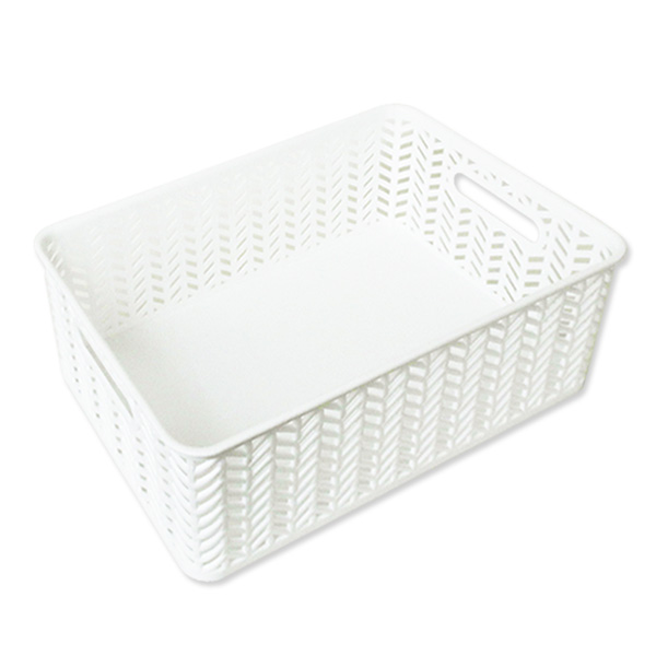 스내지 헤링본 바스켓 4-1호 오픈형 15L, 화이트, 1개 6,000원