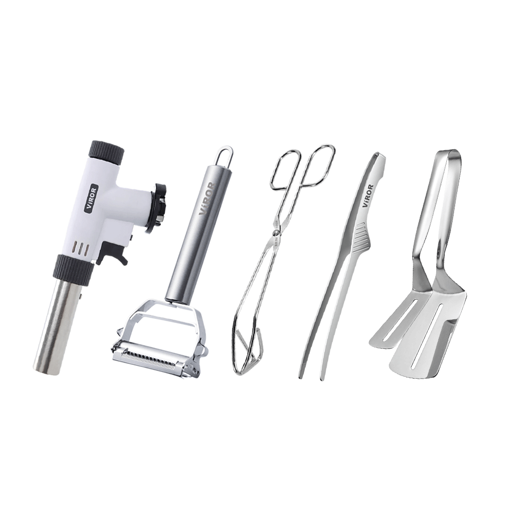 비로르 가스 토치+요리 핀셋+가위형 집게+더블 뒤집개+멀티 채칼, 1개 20,900원