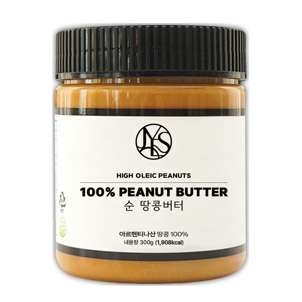야스티 순 땅콩버터 크리미 100% 무첨가, 300g, 1개 9,900원