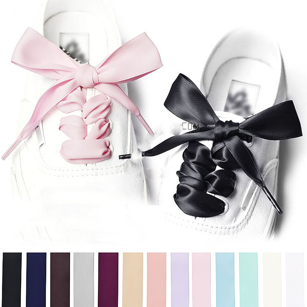 팬시온 새틴 신발끈 운동화끈 두꺼운끈 넓은끈 공단끈 와이드 스트랩 실크 사틴 슈레이스 4,300원