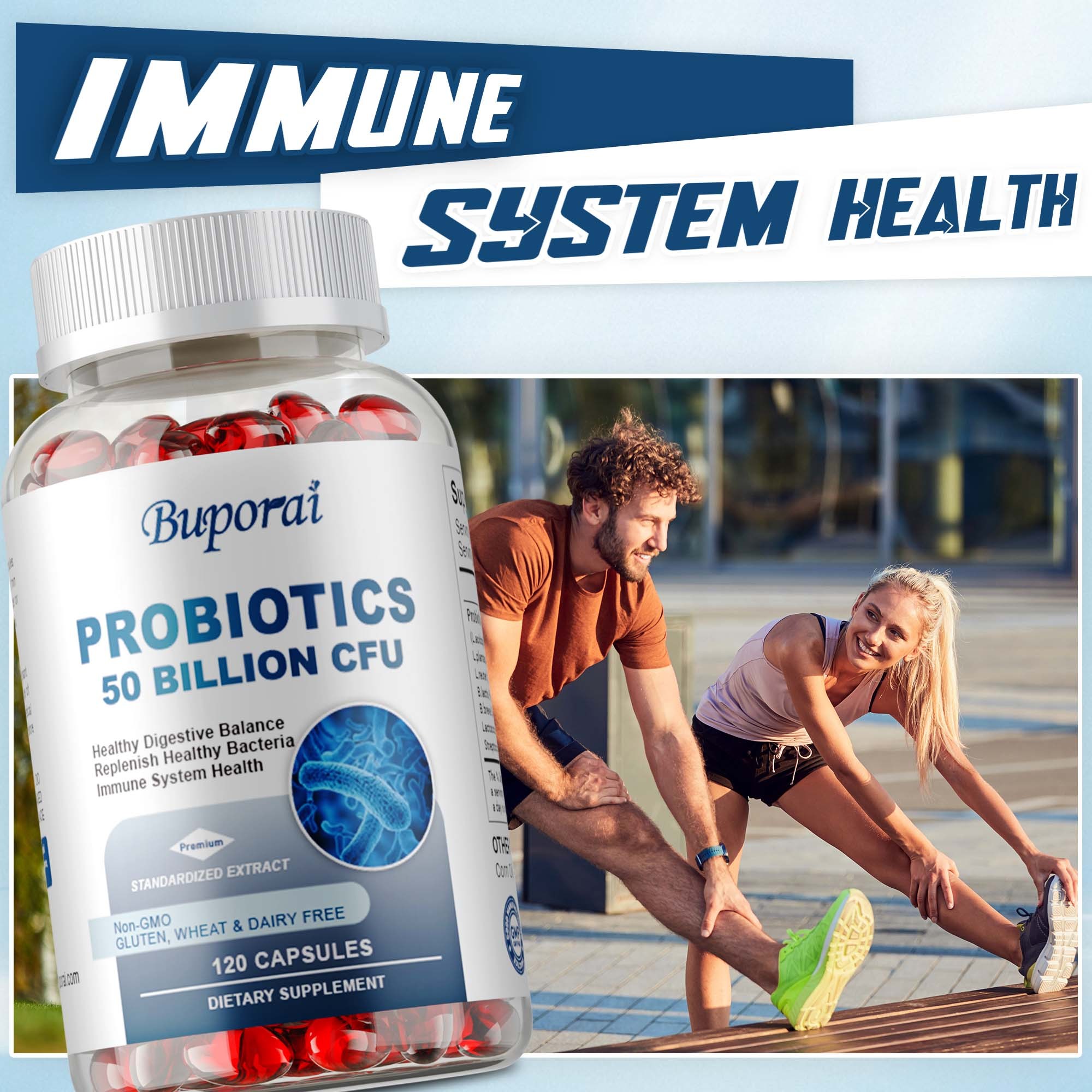 프로바이오틱스 500억 CFU 20종 식물성 캡슐 장내세균총 지원 소화 건강 위산 저항성 면역 지원 40,960원