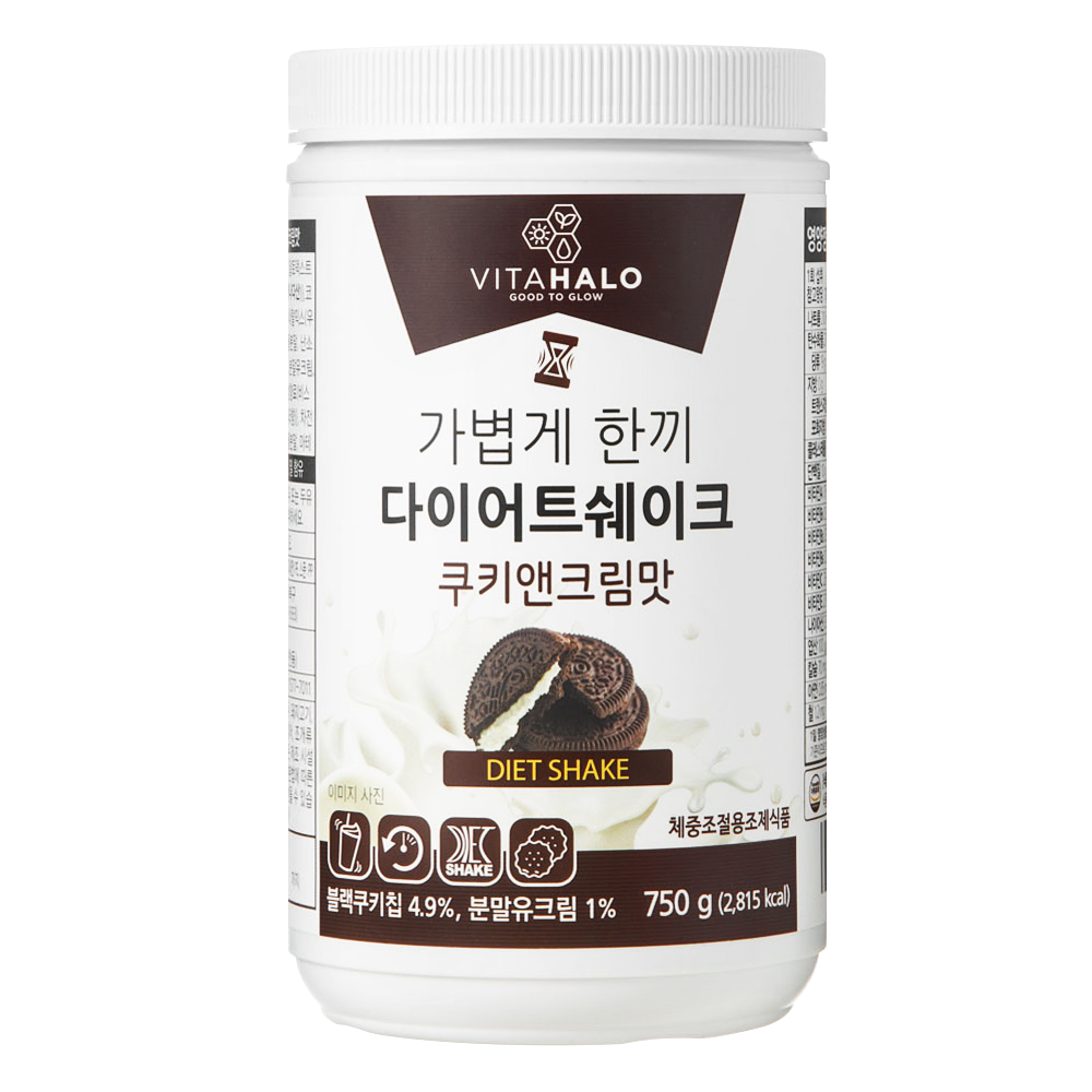 비타할로 가볍게 한끼 다이어트 쉐이크 쿠키앤크림맛 15,230원