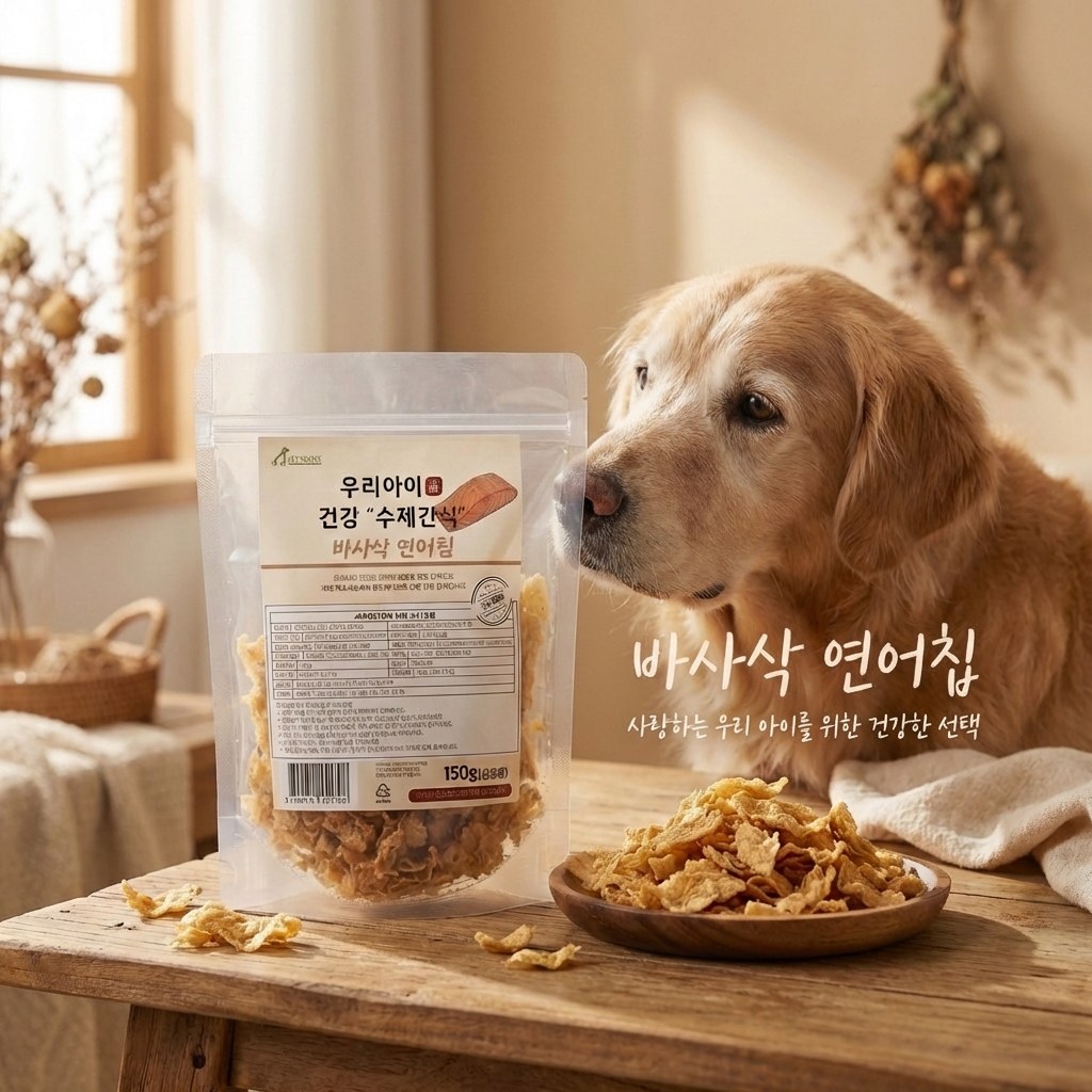 펫루트 강아지 우리아이 수제간식, 150g, 1개, 바사삭 연어칩 13,300원