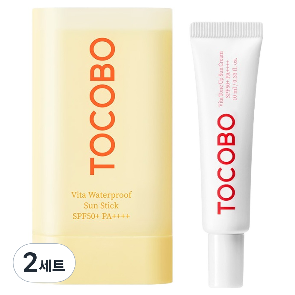 토코보 비타 워터프루프 선스틱 18g + 비타 톤업 선크림 10ml SPF50+ PA++++ 세트, 2세트 37,500원