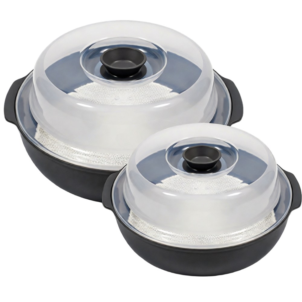 셀르온 국산 전자 레인지 찜기 자취 필수템 라면 계란찜, 1세트, 스페이스 그레이 중+소 19,600원