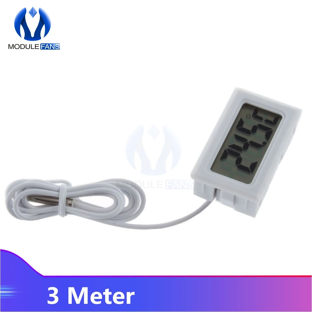 1M/3M/5M 미니 디지털 LCD 디스플레이 프로브 냉장고 냉동고 온도계 센서 온도계 수족관 냉장고 키트용 8,900원