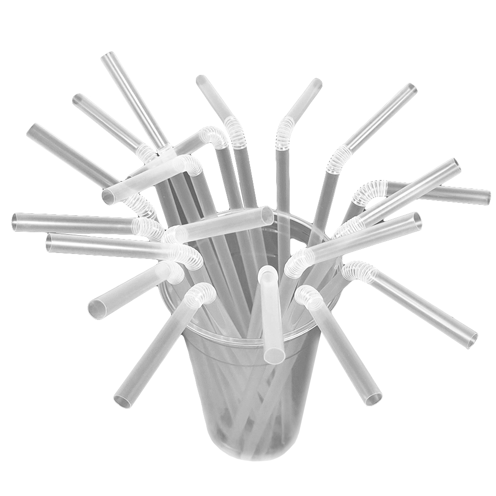 보니팩 개별포장 자바라빨대 투명 스트로우 7x30cm 1팩 500개, 1세트, 500개 13,000원