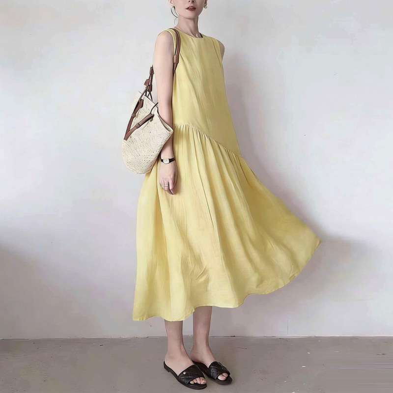 WIHOLL 여성 민소매 빅사이즈 원피스 여름 루즈핏 통기성 데일리 31,680원