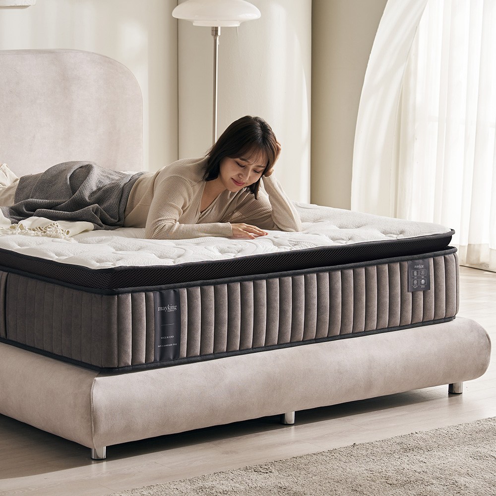 메이킹AK200 단단한 침대 매트리스 허리에 좋은 독립스프링 필로우탑 국내제작 천연양모 메트리스, 300mm, 하드 597,000원