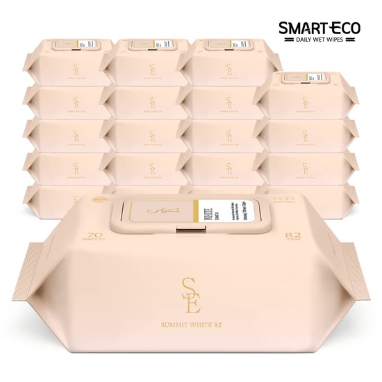고평량 써밋82g 화이트  70매 20팩 캡형 엠보 아기물티슈 32,900원
