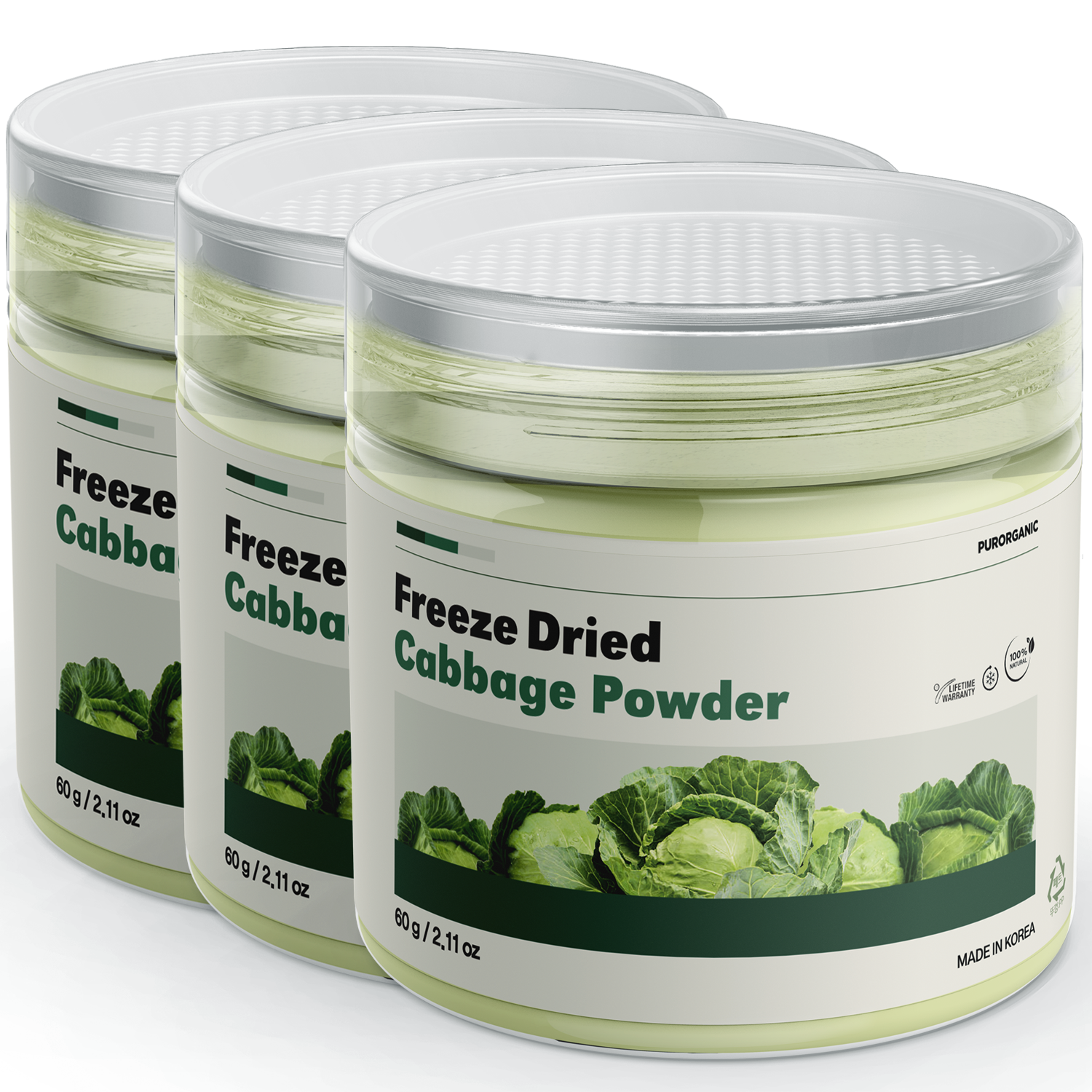 푸로가닉 동결건조 양배추 파우더, 60g, 3개 31,700원